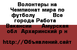 Волонтеры на Чемпионат мира по футболу 2018. - Все города Работа » Вакансии   . Амурская обл.,Архаринский р-н